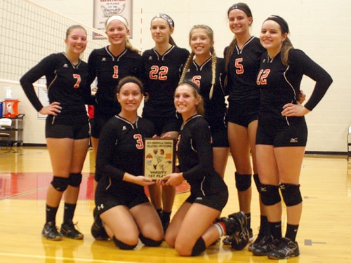 Ansonia defeats Newton to win the Greenville Federal Volleyball Invitational