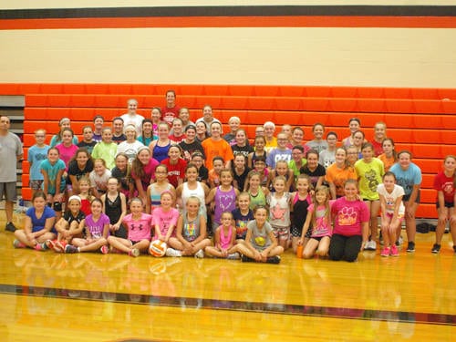 58 girls attend Ansonia’s youth volleyball camp