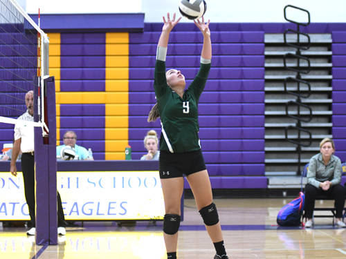 Greenville volleyball team loses at Eaton