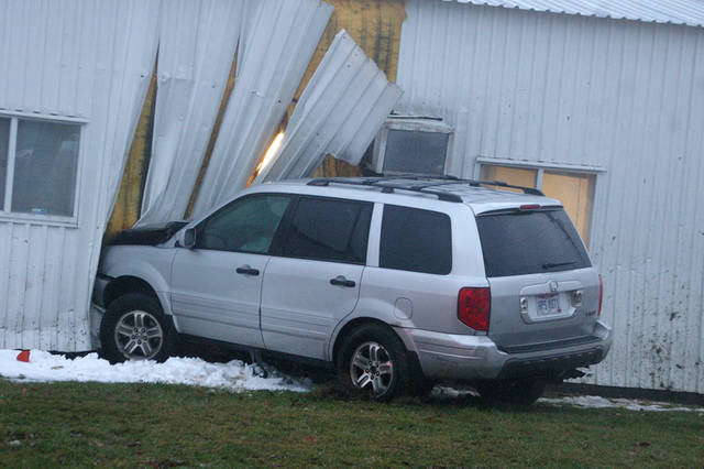 Arcanum woman cited after vehicle crashes into Cope’s Distributing in Greenville