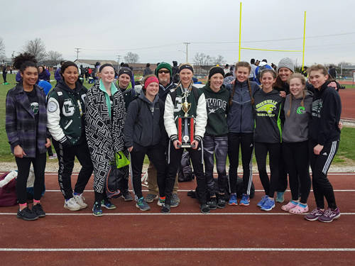 Greenville girls track and field team finishes as runner-up at Tippecanoe Invitational