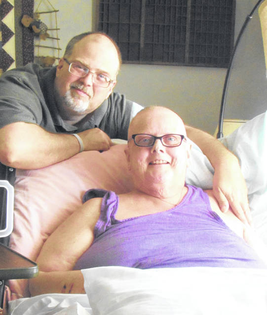 Wife, husband battling her cancer