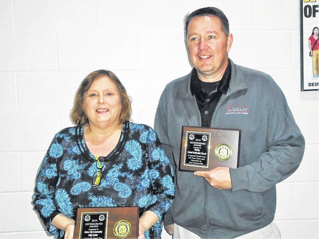Distinguished Service Awards presented at Union City Chamber of Commerce Banquet
