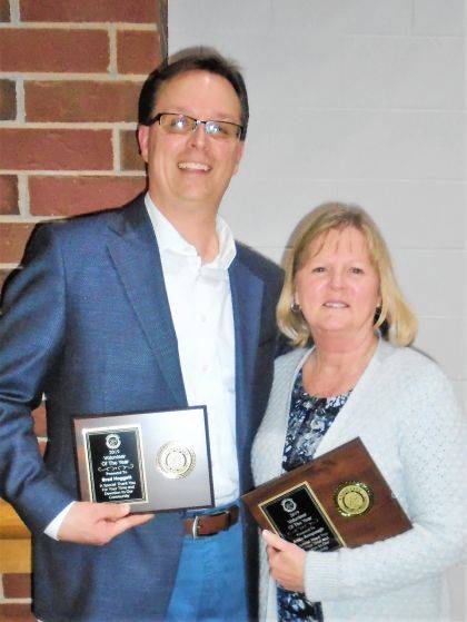 Anita Amspaugh, Brad Hoggatt named volunteers of year by Union City Chamber of Commerce