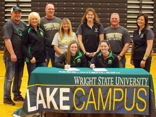 Mississinawa Valley’s Kelsie Hunt, Mikayla Stump commit to Wright State University Lake Campus volleyball team