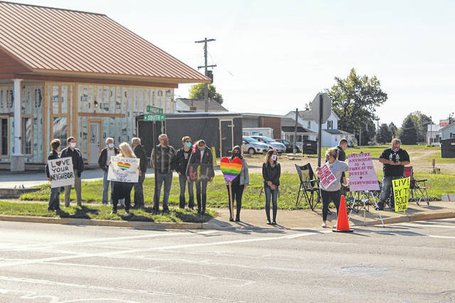 Rainbow Alliance protest in Arcanum