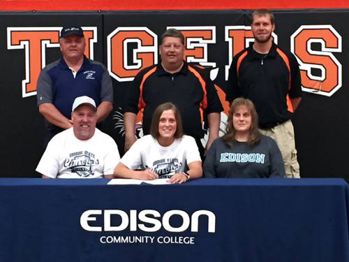 Ansonia’s Jailyn Thwaits commits to play softball at Edison State Community College