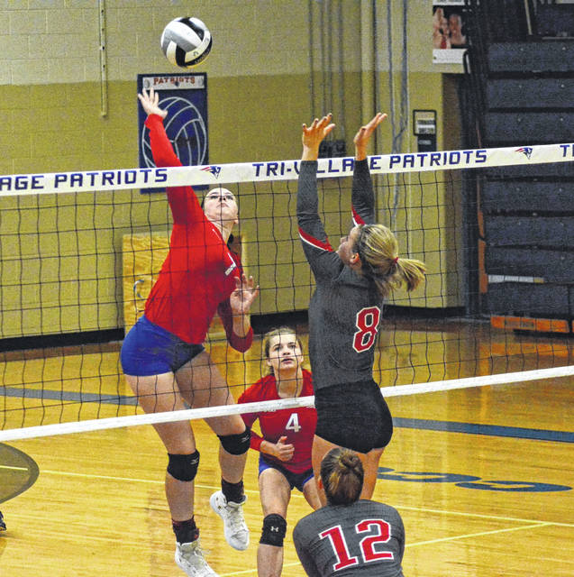 Tri-Village volleyball downs Dixie in straight sets