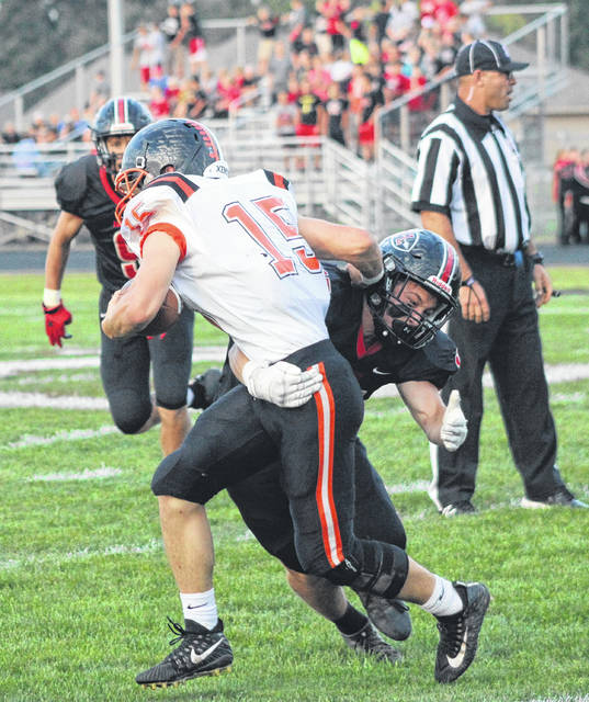 Ansonia tripped up by Redskins, 37-10