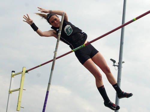 Greenville pole vaulters win at Vandalia Butler Invitational track and field meet