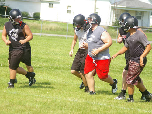 Ohio National Guard leads Mississinawa Valley football team in Operation Buckeye Guard boot camp