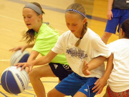26 girls attend youth basketball camp at Franklin Monroe