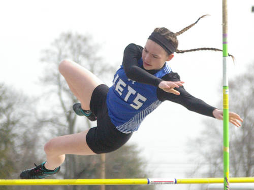 Franklin Monroe girls track and field team wins Air Show Relays