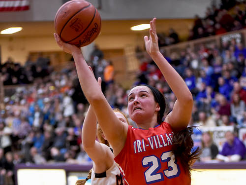 Tri-Village girls basketball team falls to Minster in the OHSAA regional semifinals