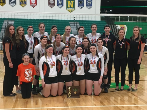 Versailles volleyball team sweeps Badin for district title