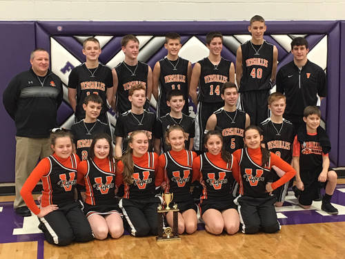Versailles 8th grade boys basketball team wins MAC championship game over Coldwater