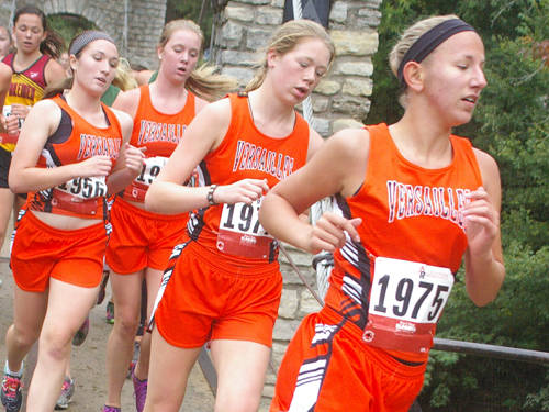 Versailles girls move up 2 spots in state cross country rankings