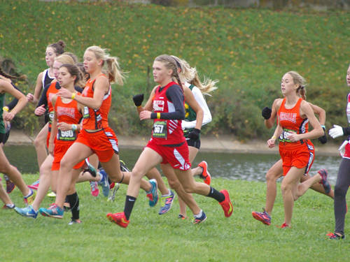 Versailles girls cross country team ranked No. 12 in final state poll