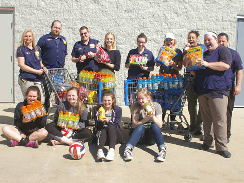 Walmart donates to the Greenville volleyball team
