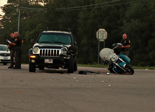 Early morning motorcycle versus SUV accident leaves 1 critically injured