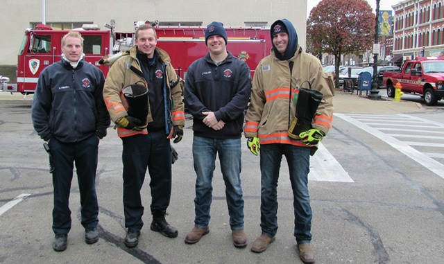 Local firefighters give back