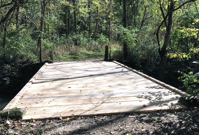Darke County Parks ‘Over-The-Hill-Gang’ works on bridge