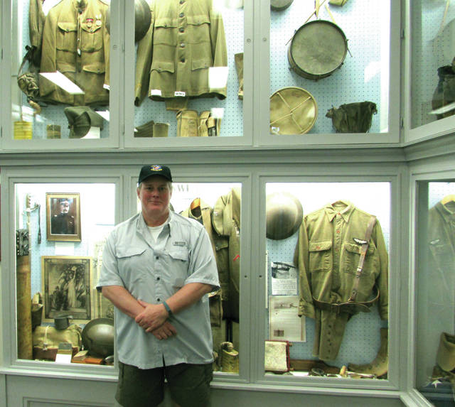 David Manges chronicling military history at Garst Museum