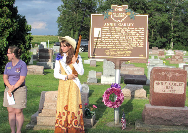 Locals remember Annie Oakley as 'Our Girl' through annual pilgrimage to her  grave - Daily Advocate & Early Bird News