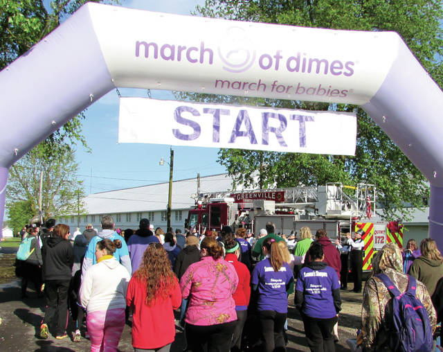 Community marches for babies